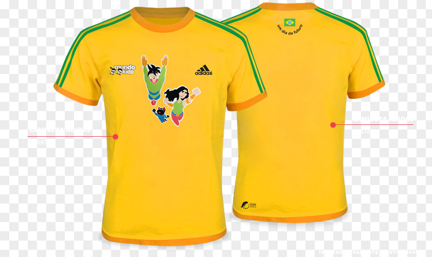 T-shirt Sports Fan Jersey Sleeve Yellow PNG