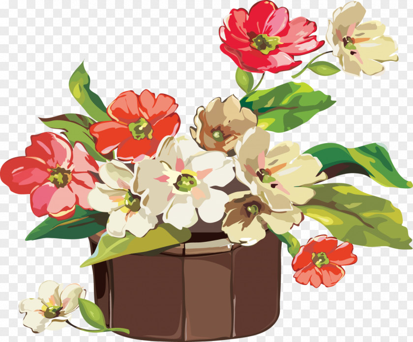 Flower Flowerpot Garden Floral Design PNG