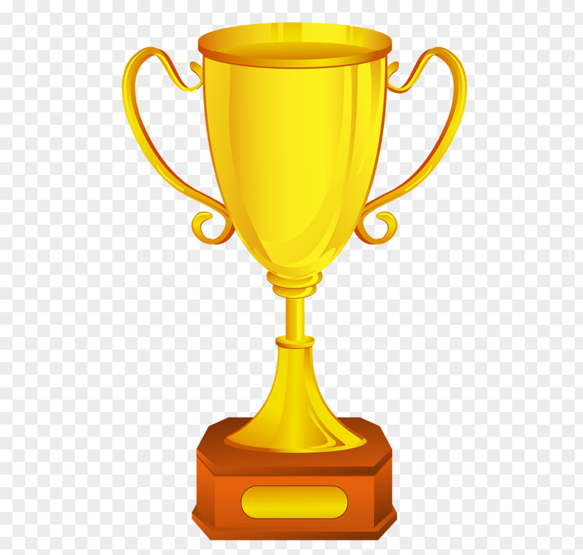 Gold Trophy Cup Clip Art PNG