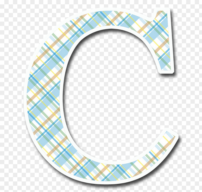 Letter C Alphabet Tartan Check Pattern PNG