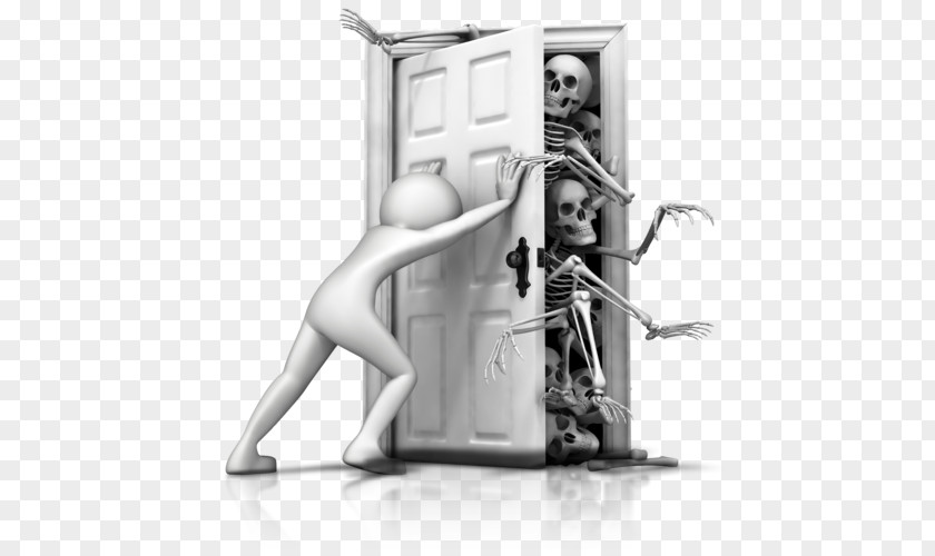 Skeleton In The Closet Idiom Clip Art PNG