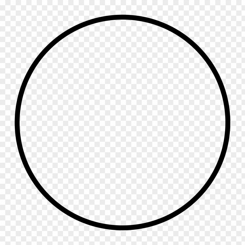 Thin Black And White Circle Monochrome Photography PNG