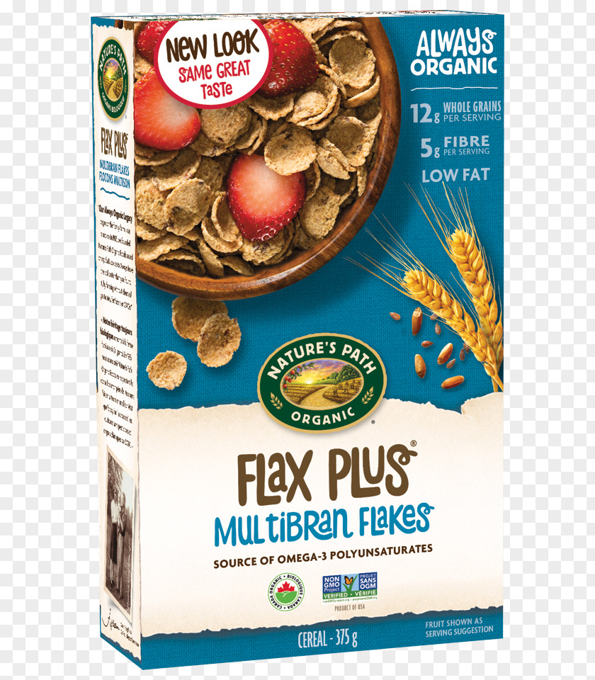 Breakfast Cereal Chex Multi-Bran Organic Food Nature's Path PNG
