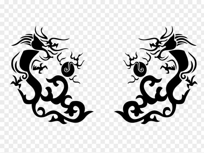 Chinese Dragon Tattoo Clip Art PNG