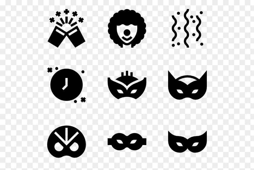 Costume Party Web Typography Clip Art PNG