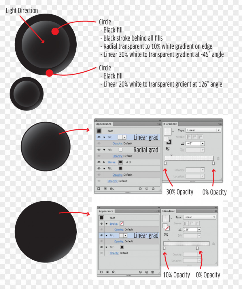 Effect Button Résumé Template Light Illustrator PNG