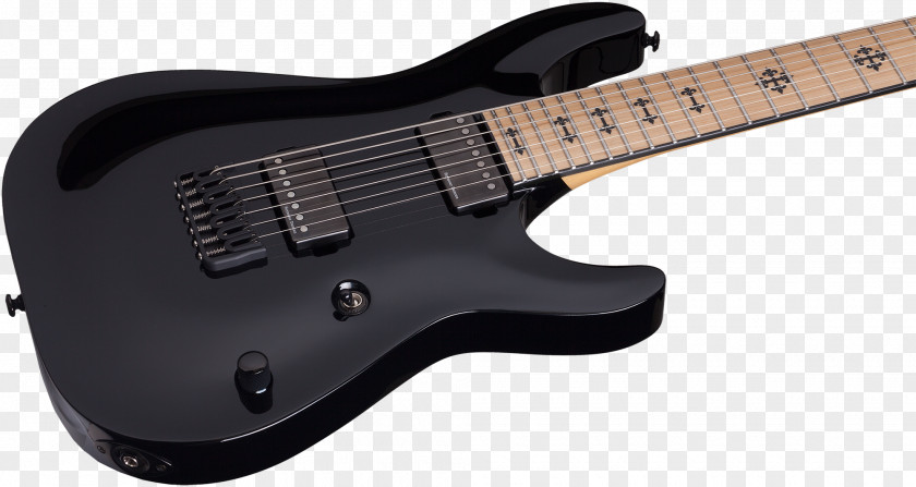 Electric Guitar Schecter Research Seven-string C-1 Hellraiser FR Bass PNG