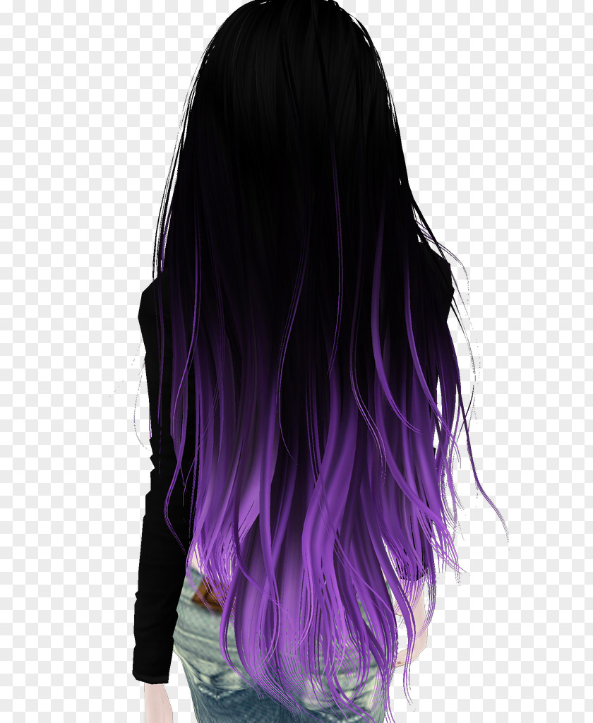 Hair Black Coloring Purple Brown PNG