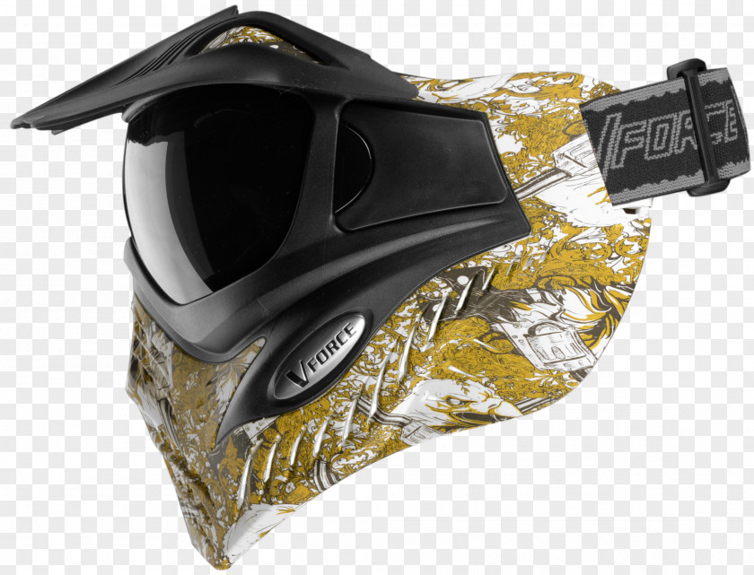 Mask Goggles Paintball Glass Gold PNG