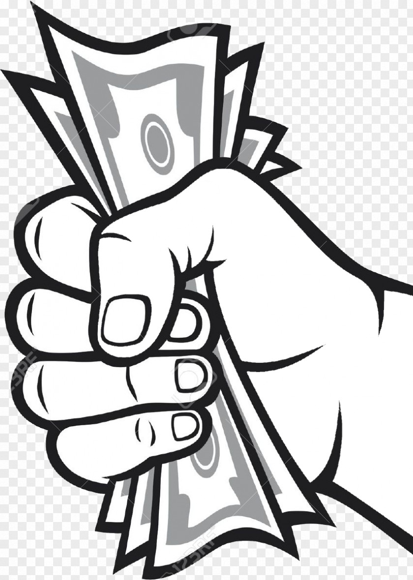 Money Clipart Drawing Bag Banknote PNG