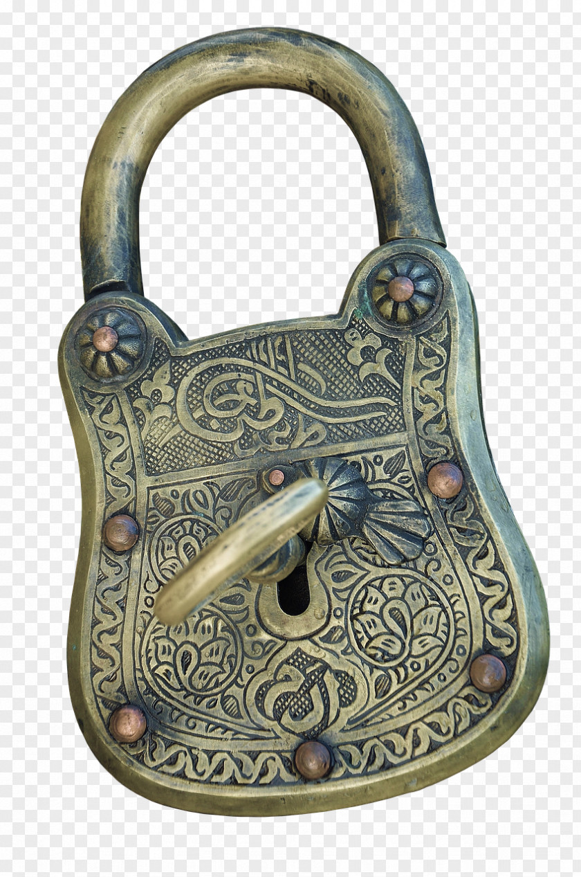 Padlock Key Antique Rim Lock PNG