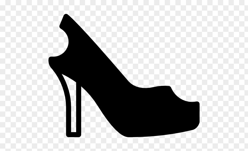 Silhouette High-heeled Shoe Stock Photography PNG