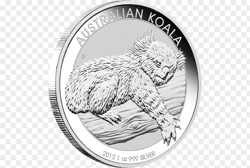 Australian Money Perth Mint Koala Bullion Coin Silver Kookaburra PNG