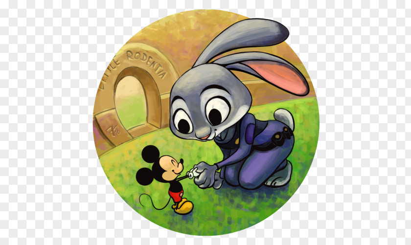 Mickey Mouse Lt. Judy Hopps Nick Wilde Fan Art PNG