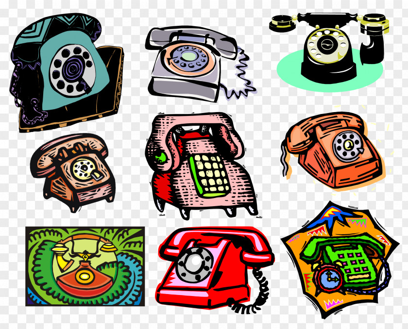 Old Phones Clip Art Telephone Mobile PNG