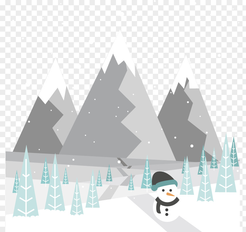 Snowy Mountain Snow Animation Nxe9vxe9 Euclidean Vector PNG