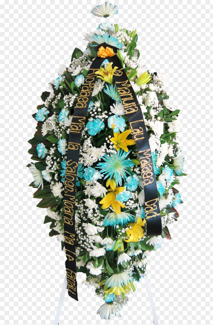 Blue Wreath Cut Flowers Floral Design Floristry PNG