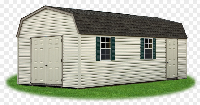 Gambrel Roof Shed House Property Cottage Garage PNG