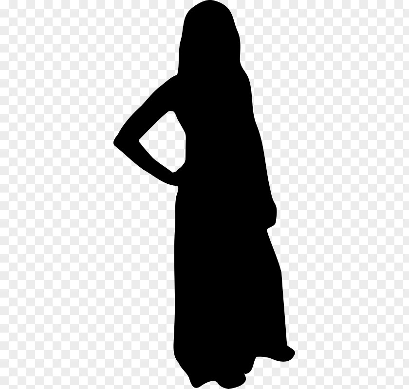 Silhouette Dress Muslim Women In Islam Woman Clip Art PNG