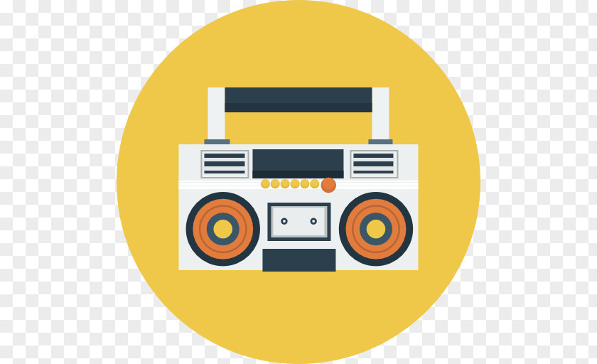 Boombox Area Brand Multimedia Yellow PNG