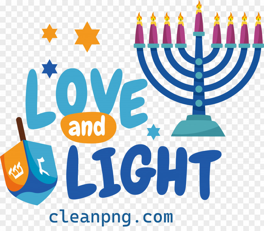 Happy Hanukkah Love Light PNG