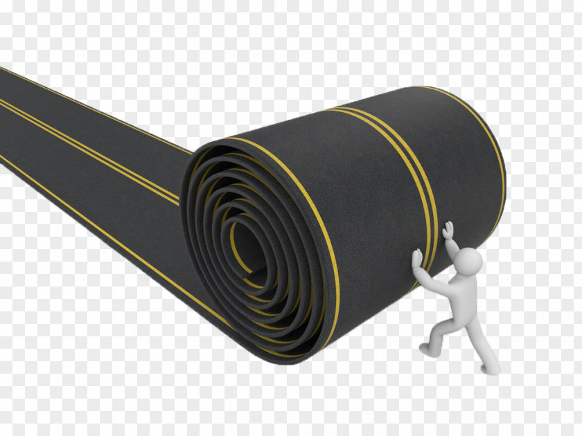 Rolled Up The Road Carpet Roller Photography Illustration PNG
