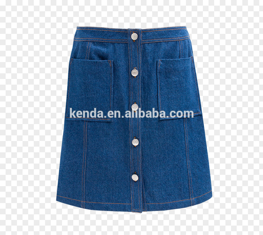 Short Skirt Denim Cobalt Blue Waist Jeans Shorts PNG