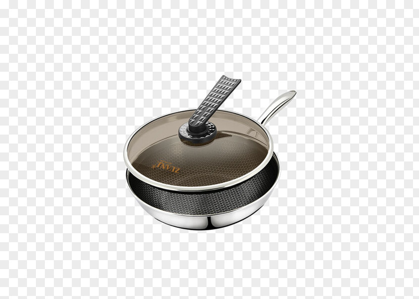UANJ Drilling Technology Non-stick Frying Pan Surface Kitchen Wok PNG