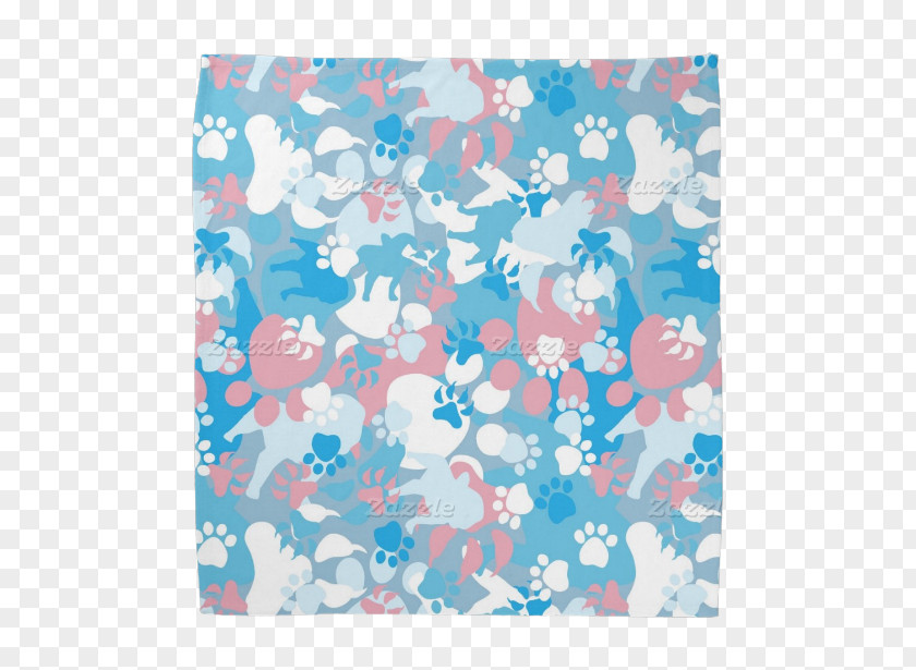 Dog Paper Blue Textile Pattern PNG