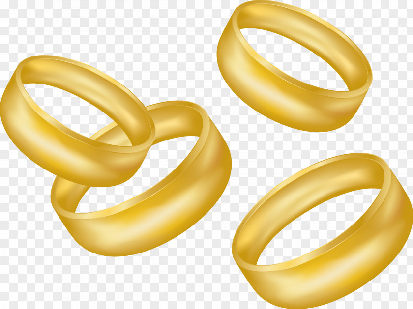 Gold Rings Wedding Ring PNG