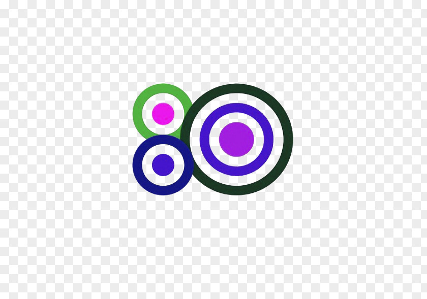 Green And Purple Circle-shaped Digital Material PNG