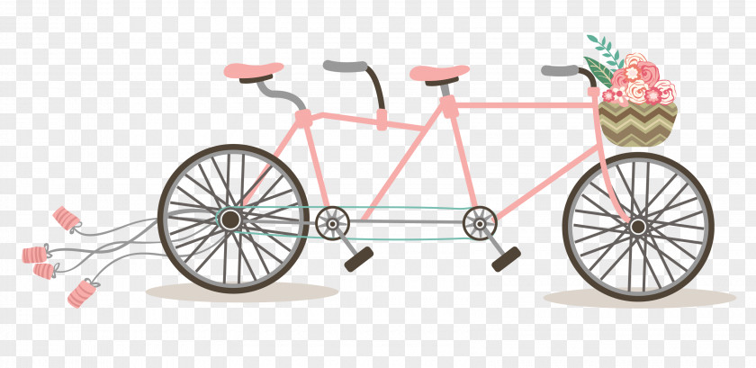 Bicycles Wedding Invitation Tandem Bicycle Clip Art PNG