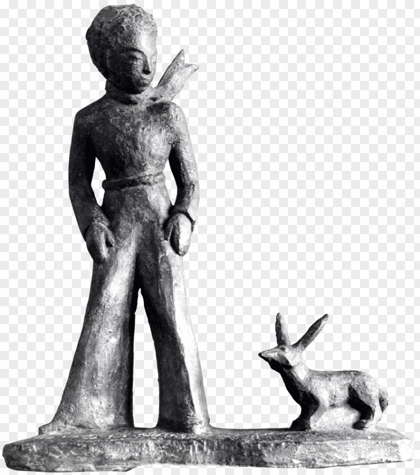 Little Prince The Statue Bronze Sculpture Figurine PNG