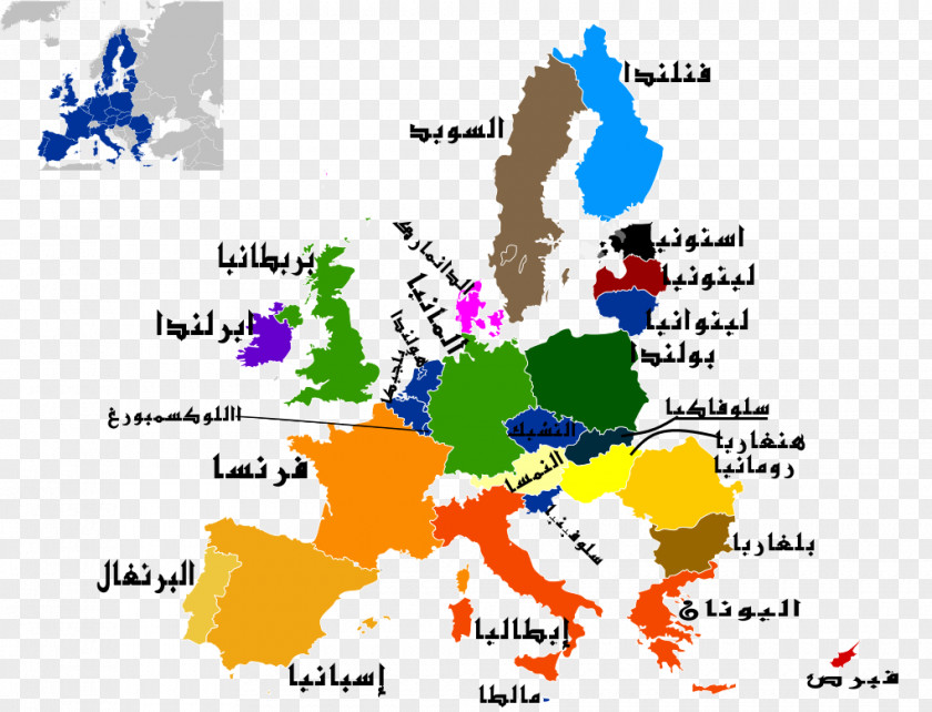 Map Member State Of The European Union Vector Graphics PNG