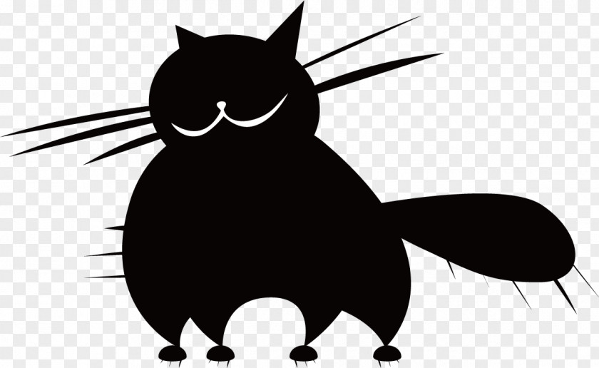 Silhouette Cat Black Drawing Photography PNG