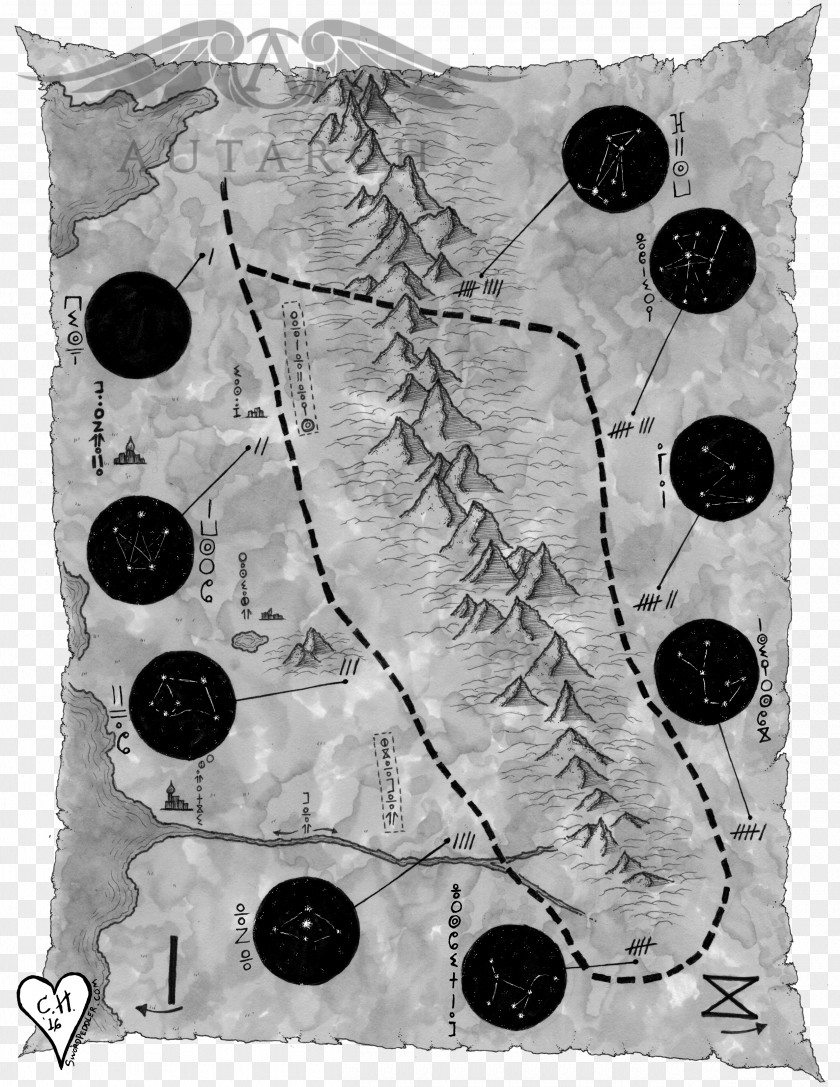 Treasure Map City Diagram Throw Pillows PNG