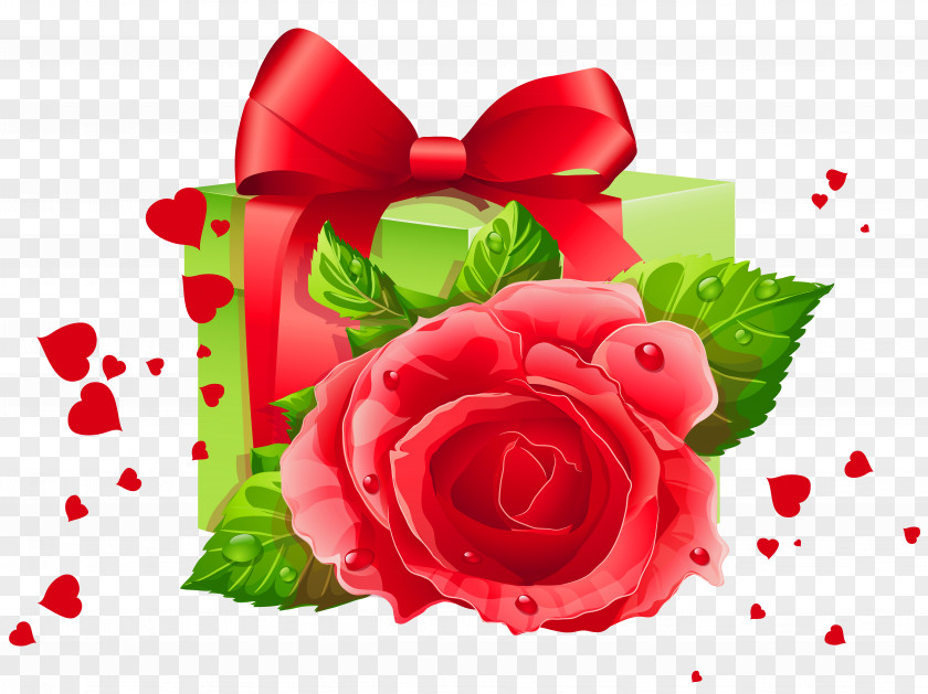 Valentine Decoration Garden Roses Valentine's Day Heart PNG