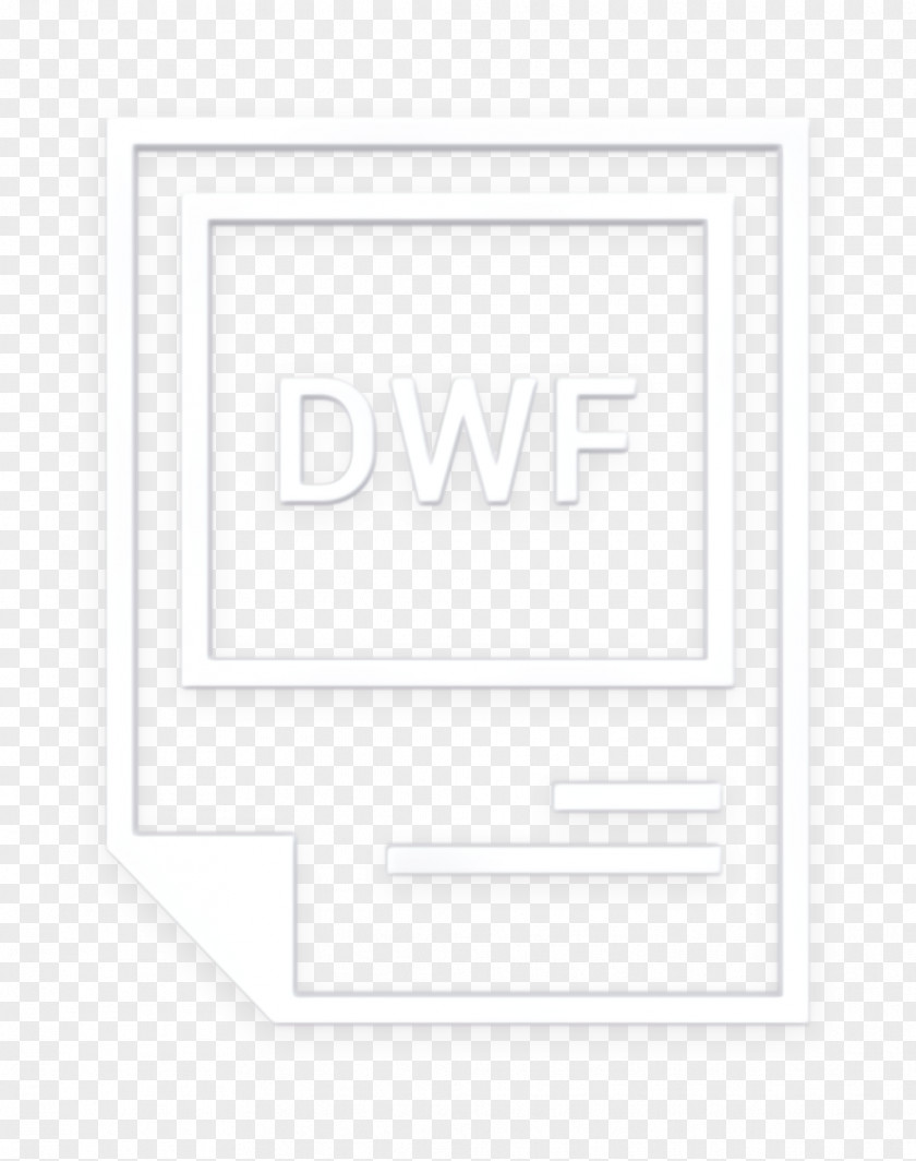 Blackandwhite Rectangle Dwf Icon Extension File PNG