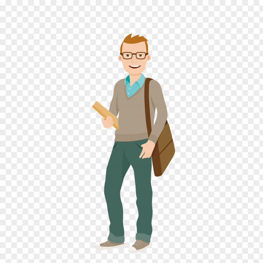 Carrying Shoulder Bag College Students Student University Cartoon Clip Art PNG