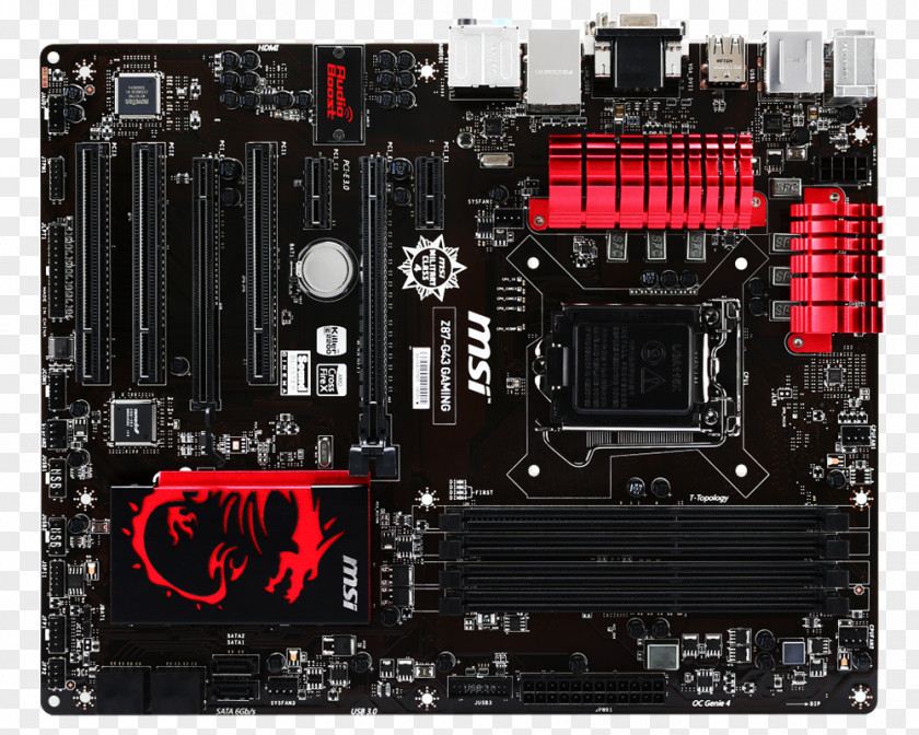 Cartoon Motherboard Intel LGA 1150 MSI ATX PNG