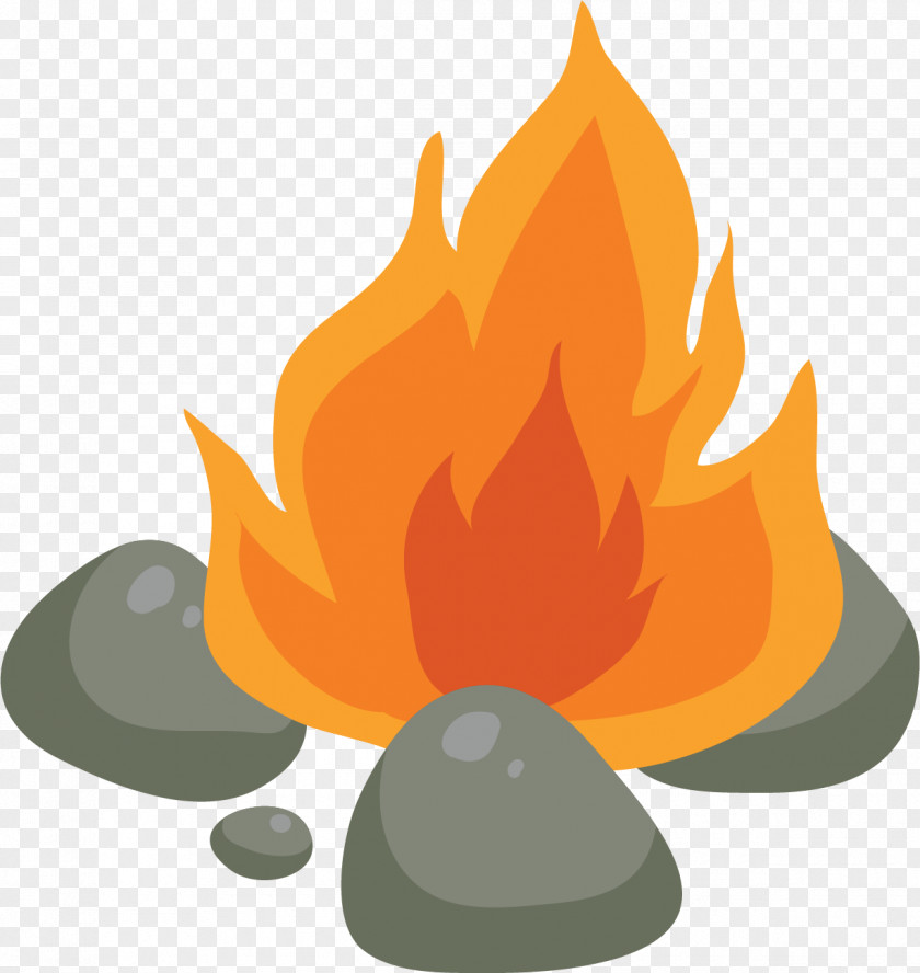 Field Fire Illustration PNG