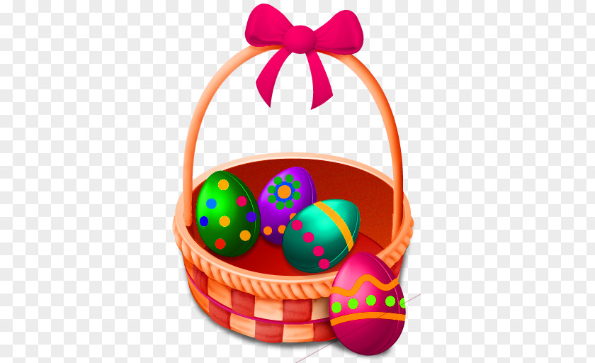 Simple Basket Of Eggs Decorated Pattern A5 Font Easter Bunny Egg ICO Icon PNG