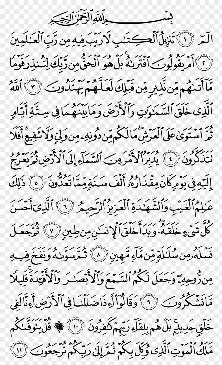 Islam Quran Surah Al-Baqara As-Sajda Ar-Rum PNG