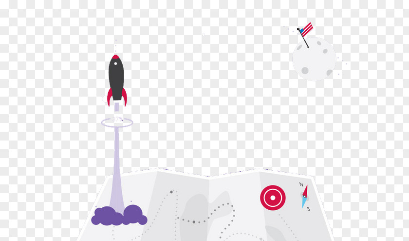 Cartoon Rocket Brand Pattern PNG