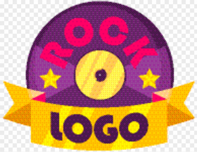 Magenta Emoticon Circle Logo PNG