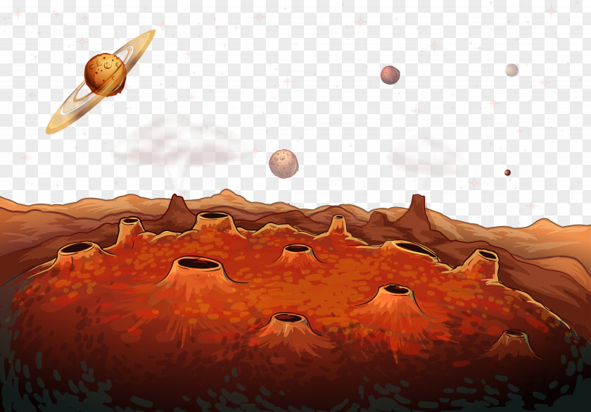 Planet Outer Space Illustration PNG