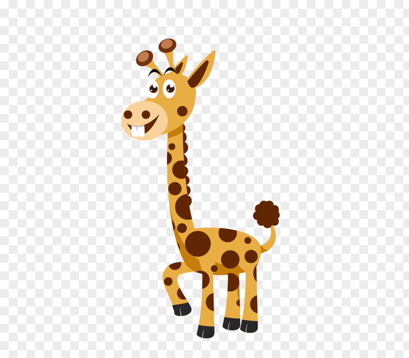Giraffe Euclidean Vector Northern Cartoon PNG