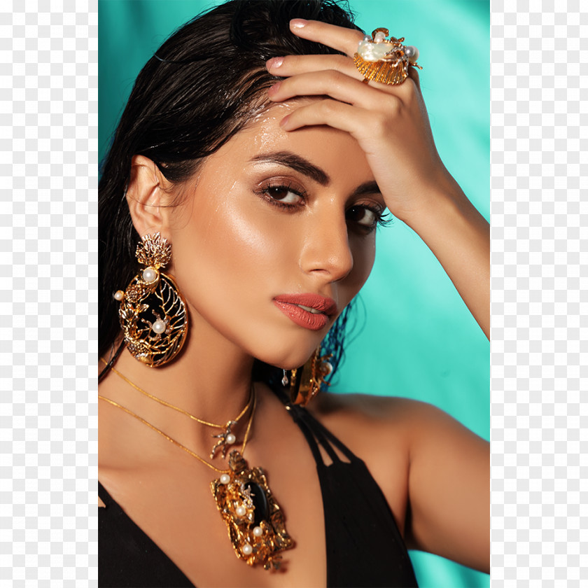 Hair Earring Black Makeover Turquoise PNG