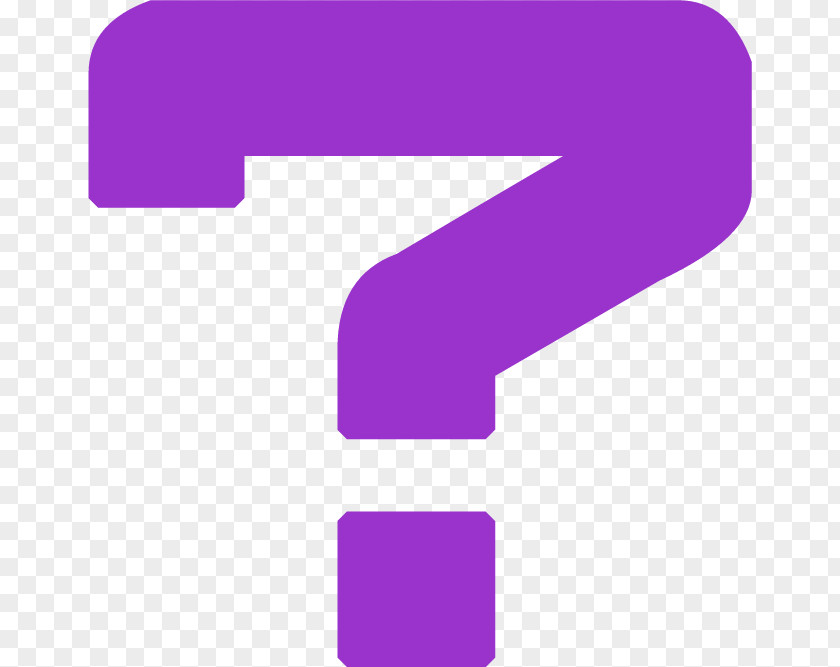 Purple Question Mark. PNG