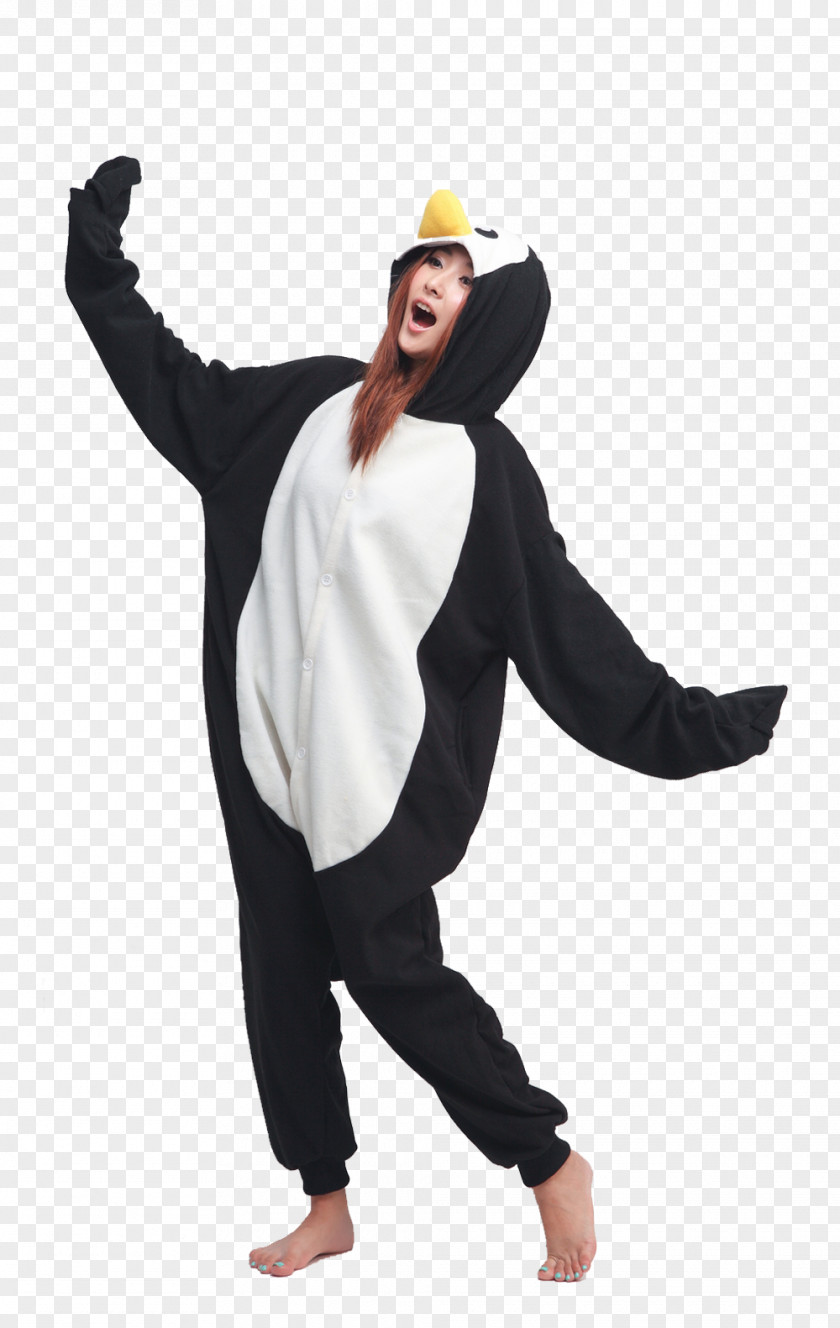 Waddle Penguin Costume Onesie Bird Adult PNG
